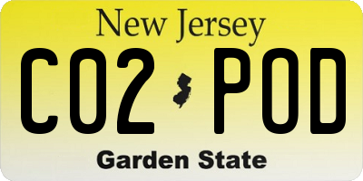 NJ license plate C02POD
