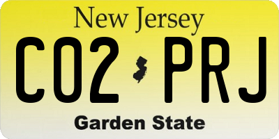 NJ license plate C02PRJ
