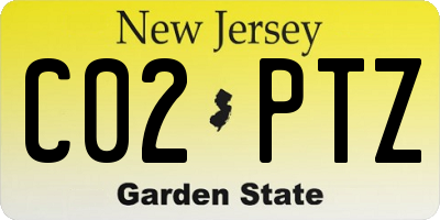 NJ license plate C02PTZ