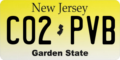 NJ license plate C02PVB