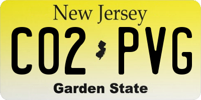 NJ license plate C02PVG