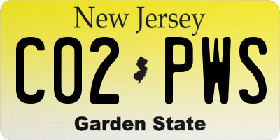 NJ license plate C02PWS