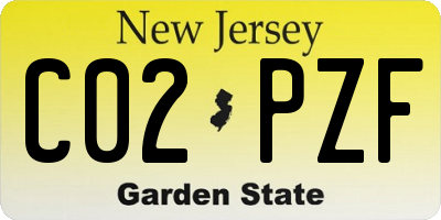 NJ license plate C02PZF