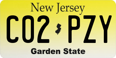 NJ license plate C02PZY