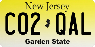 NJ license plate C02QAL