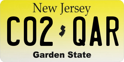 NJ license plate C02QAR