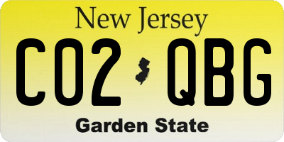 NJ license plate C02QBG