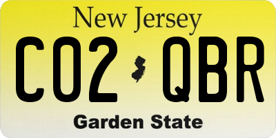 NJ license plate C02QBR