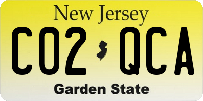 NJ license plate C02QCA