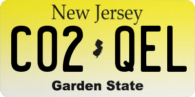 NJ license plate C02QEL