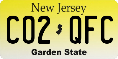 NJ license plate C02QFC