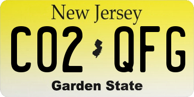 NJ license plate C02QFG