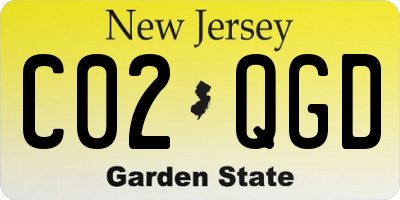 NJ license plate C02QGD