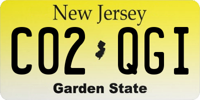 NJ license plate C02QGI