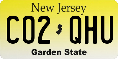 NJ license plate C02QHU