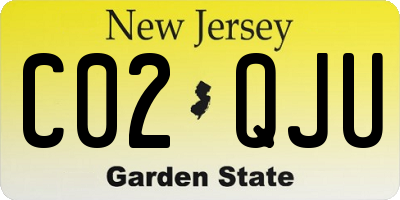NJ license plate C02QJU
