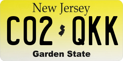 NJ license plate C02QKK