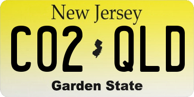 NJ license plate C02QLD