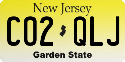 NJ license plate C02QLJ