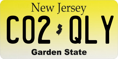 NJ license plate C02QLY