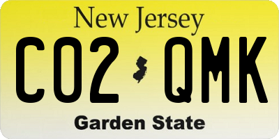 NJ license plate C02QMK