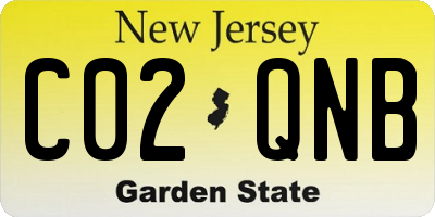 NJ license plate C02QNB