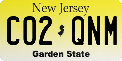 NJ license plate C02QNM