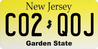 NJ license plate C02QOJ