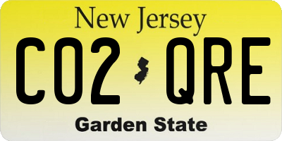 NJ license plate C02QRE