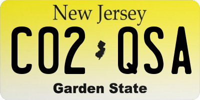 NJ license plate C02QSA