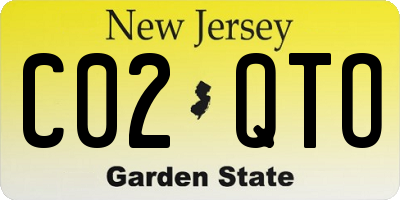 NJ license plate C02QTO