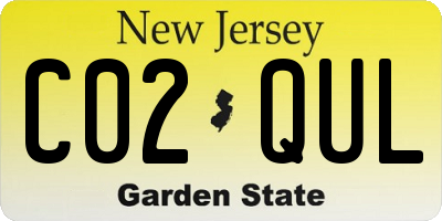 NJ license plate C02QUL