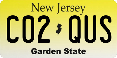 NJ license plate C02QUS