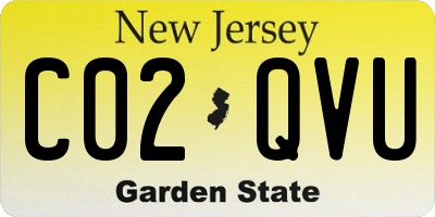 NJ license plate C02QVU