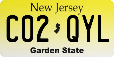NJ license plate C02QYL