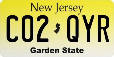 NJ license plate C02QYR
