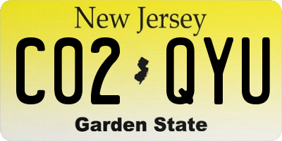 NJ license plate C02QYU