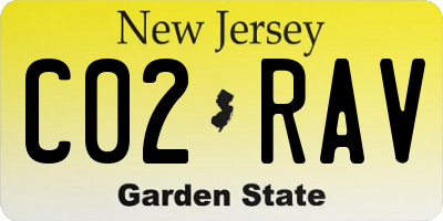 NJ license plate C02RAV