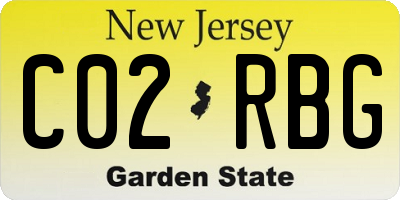 NJ license plate C02RBG