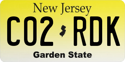 NJ license plate C02RDK