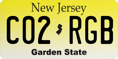 NJ license plate C02RGB