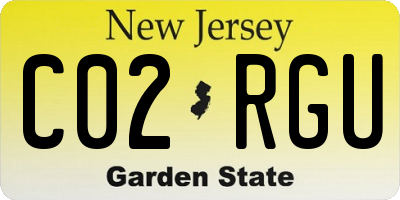 NJ license plate C02RGU