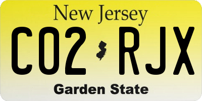 NJ license plate C02RJX