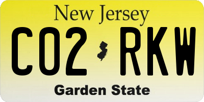 NJ license plate C02RKW