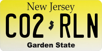 NJ license plate C02RLN