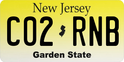 NJ license plate C02RNB