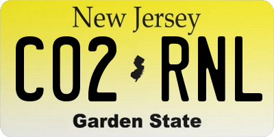 NJ license plate C02RNL