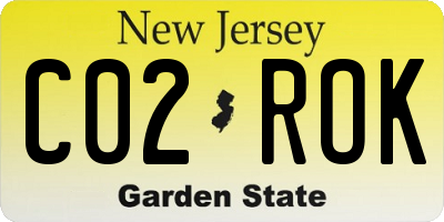 NJ license plate C02ROK