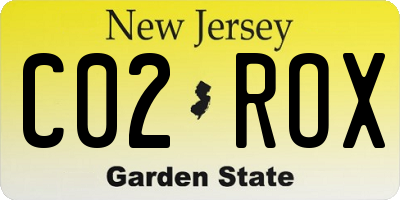 NJ license plate C02ROX