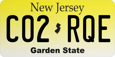NJ license plate C02RQE